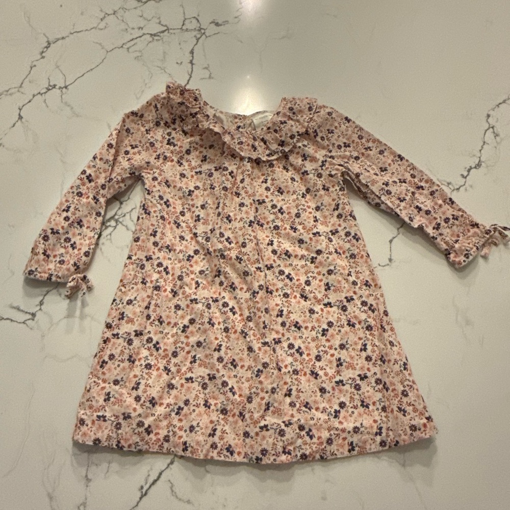 Nordstrom Pink Floral Ruffle Dress